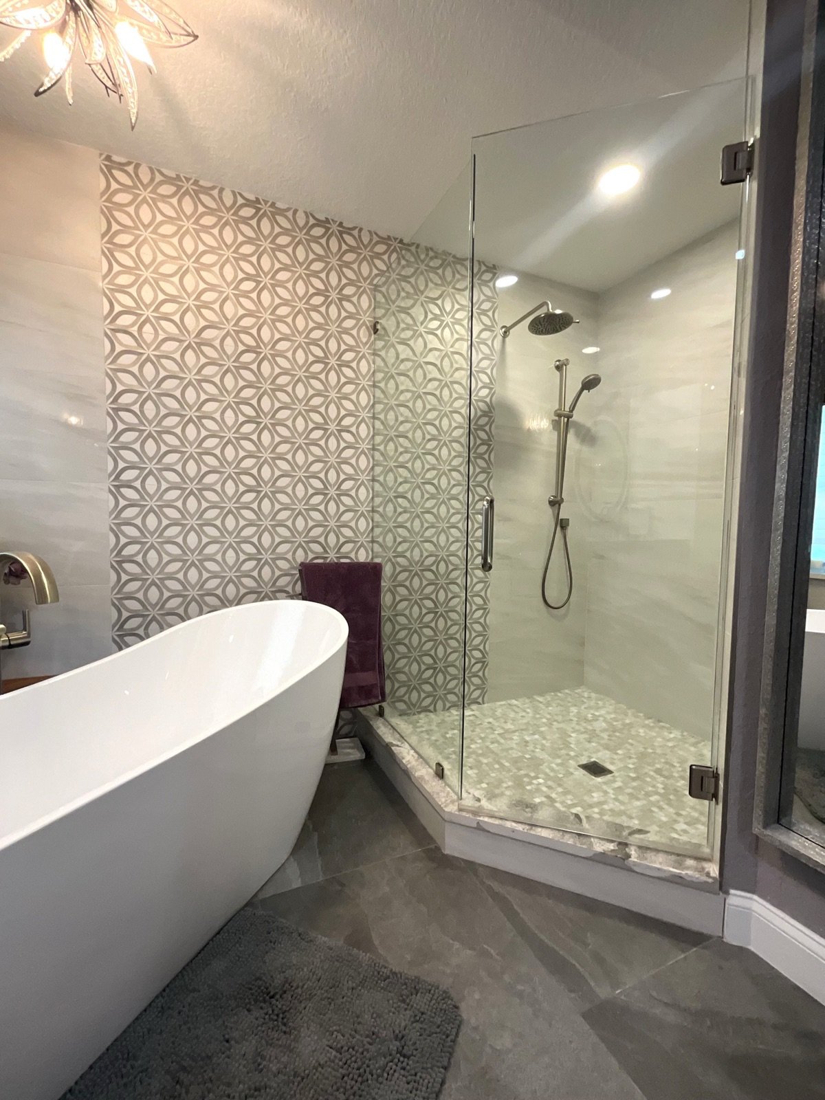 Primary bath by Mia Bella Designs, Geode Inspired Bedroom, Tampa