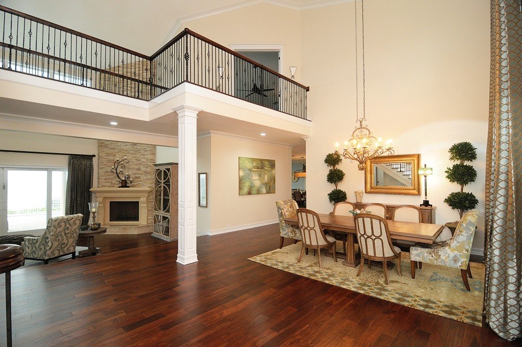 Old World Elegance great room designed by Mia Bella Designs, Tampa Bay, Florida