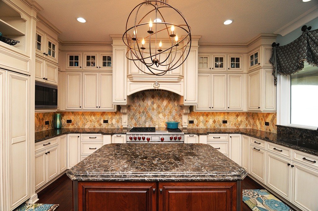 Old World Elegance kitchen designed by Mia Bella Designs, Tampa Bay, Florida, view 2