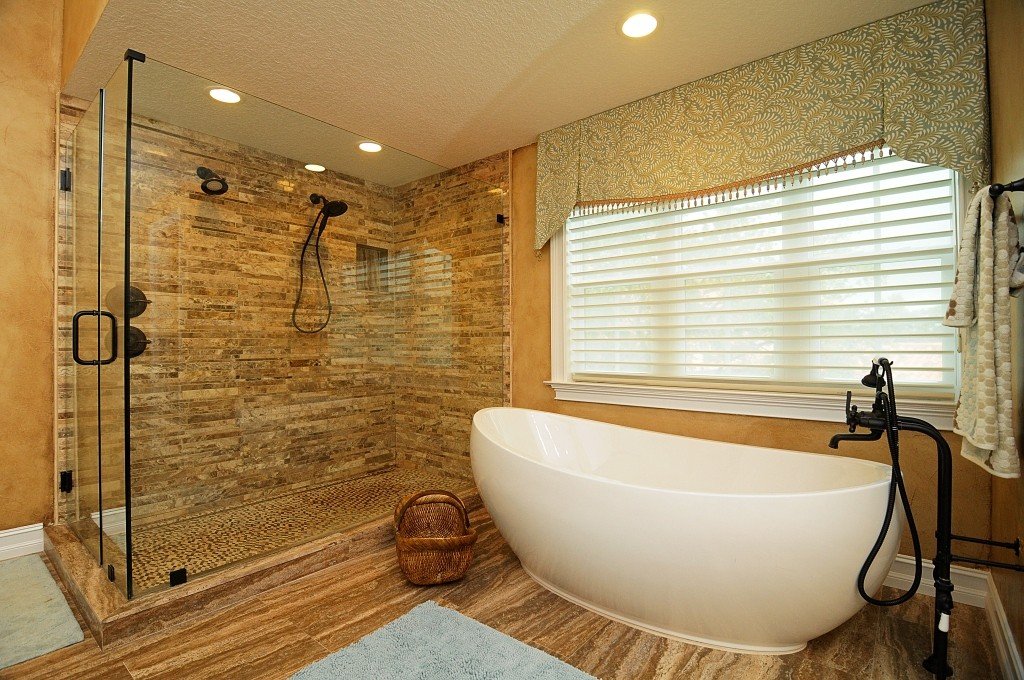 Old World Elegance primary bath designed by Mia Bella Designs, Tampa Bay, Florida, view 10