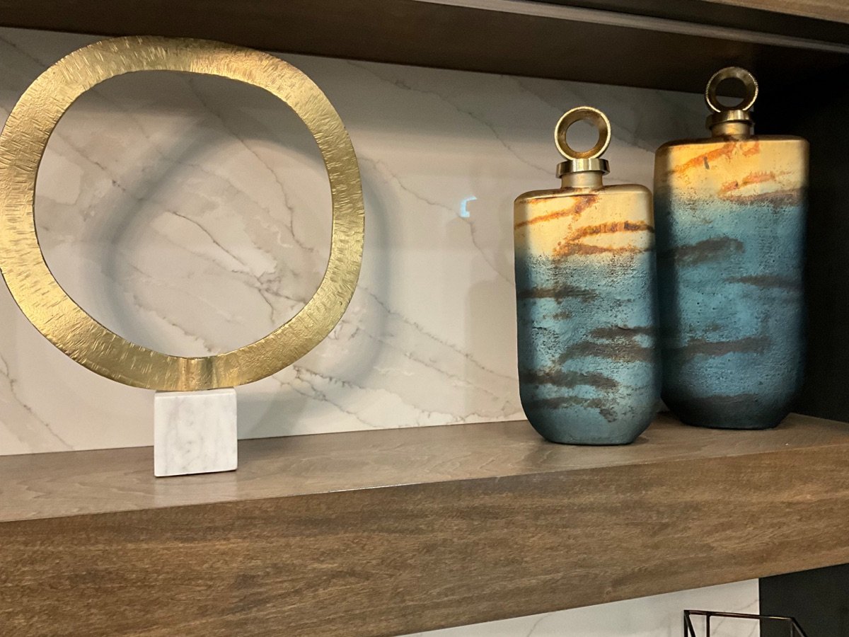 Westchase Retreat Addition shelf styling designed by Mia Bella Designs, Tampa, Florida, view 21